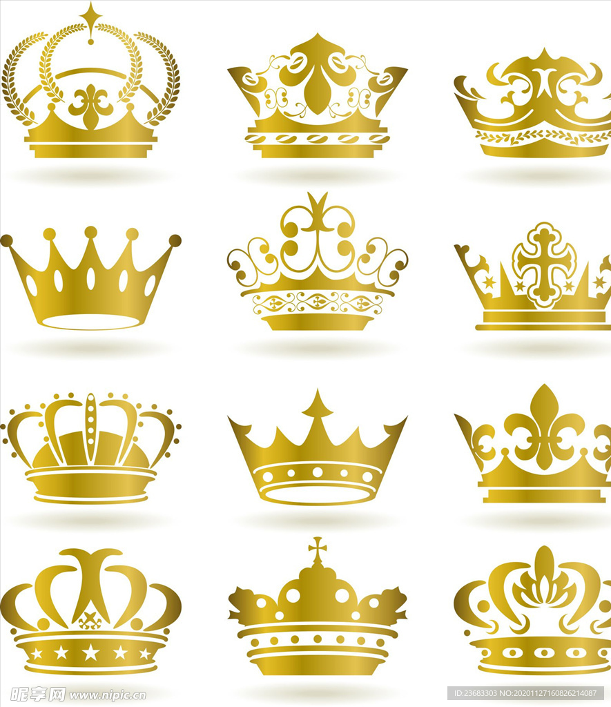皇冠王冠矢量图