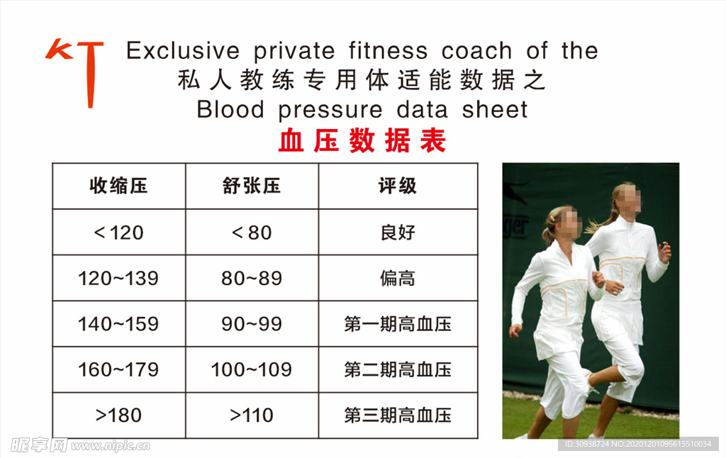 私人教练专用体适能数据