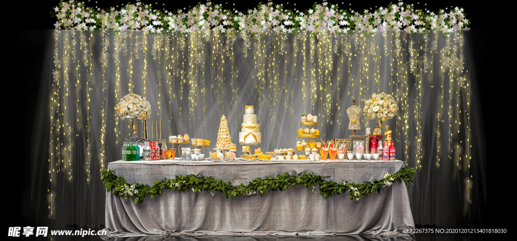 主题婚礼宴会背景