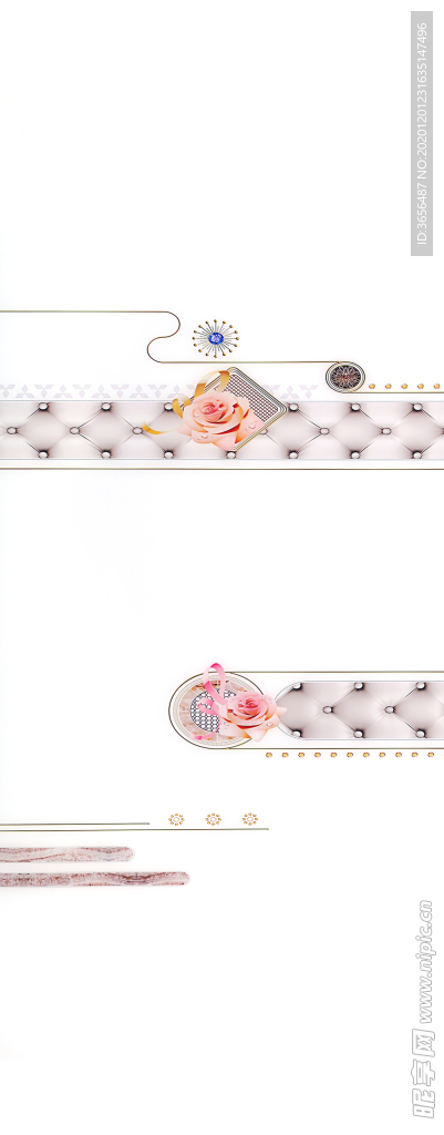 车刻钻石   软包   玫瑰