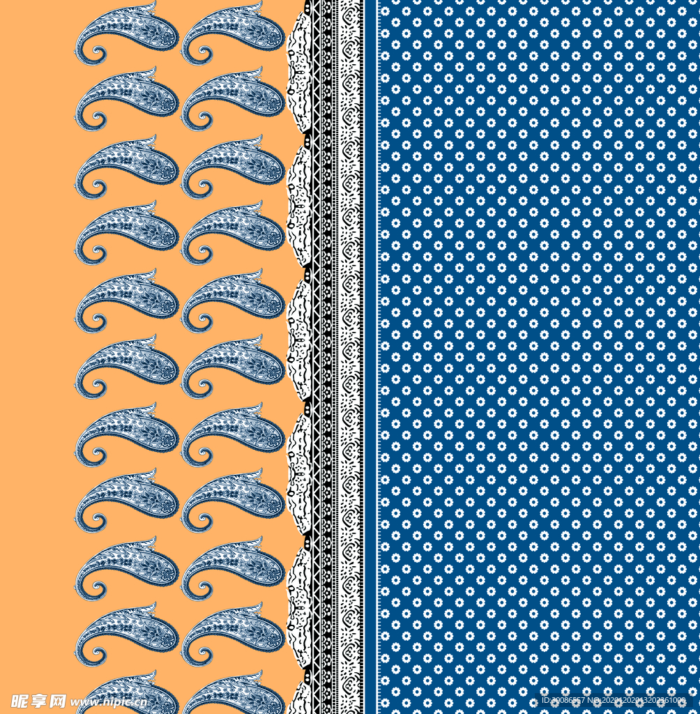 定位花 数码印花