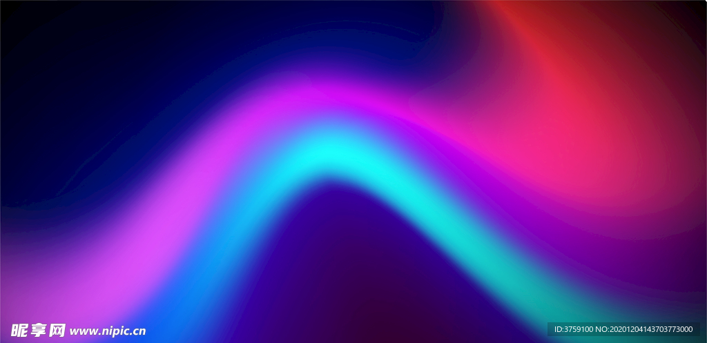 矢量绚丽几何抽象艺术线条