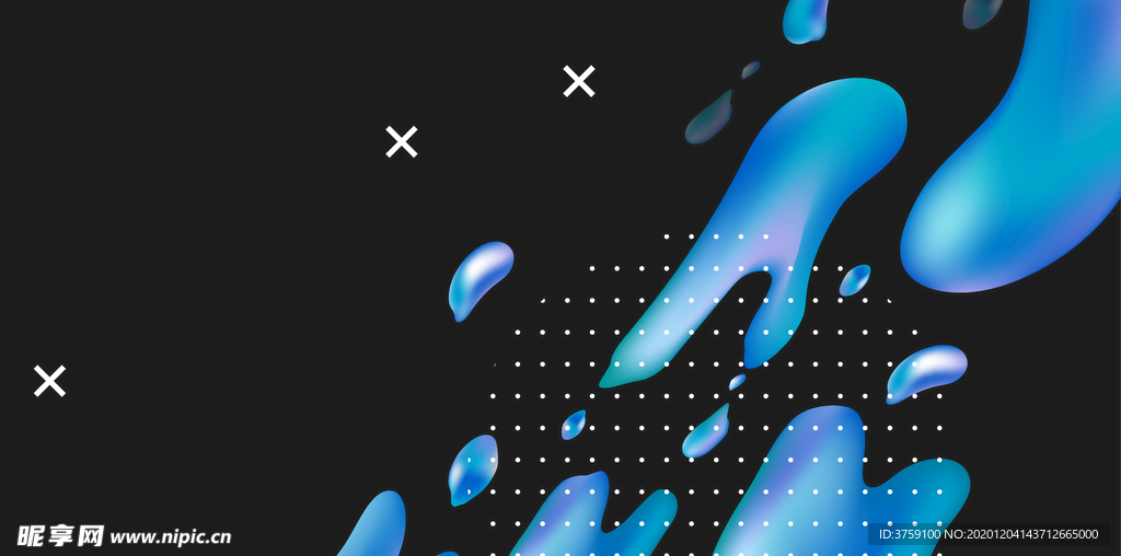 矢量绚丽几何抽象艺术线条