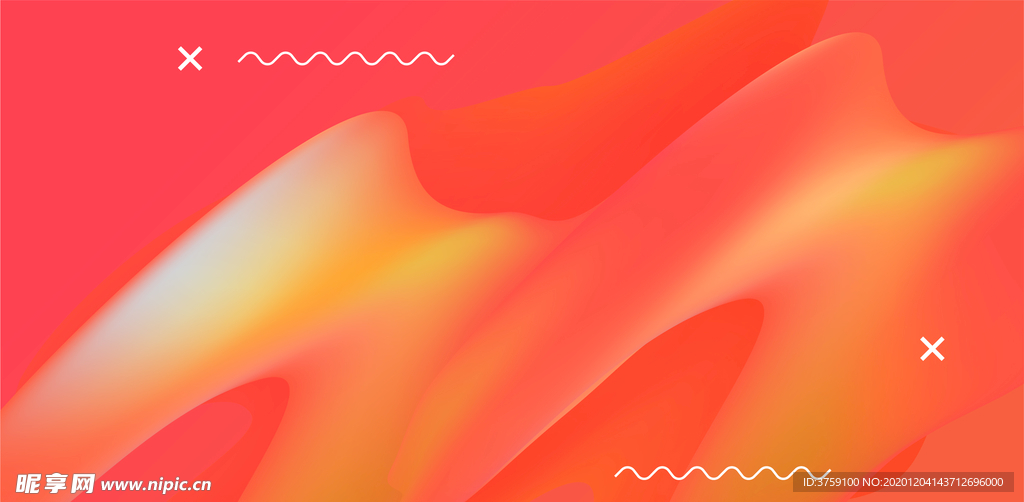 矢量绚丽几何抽象艺术线条