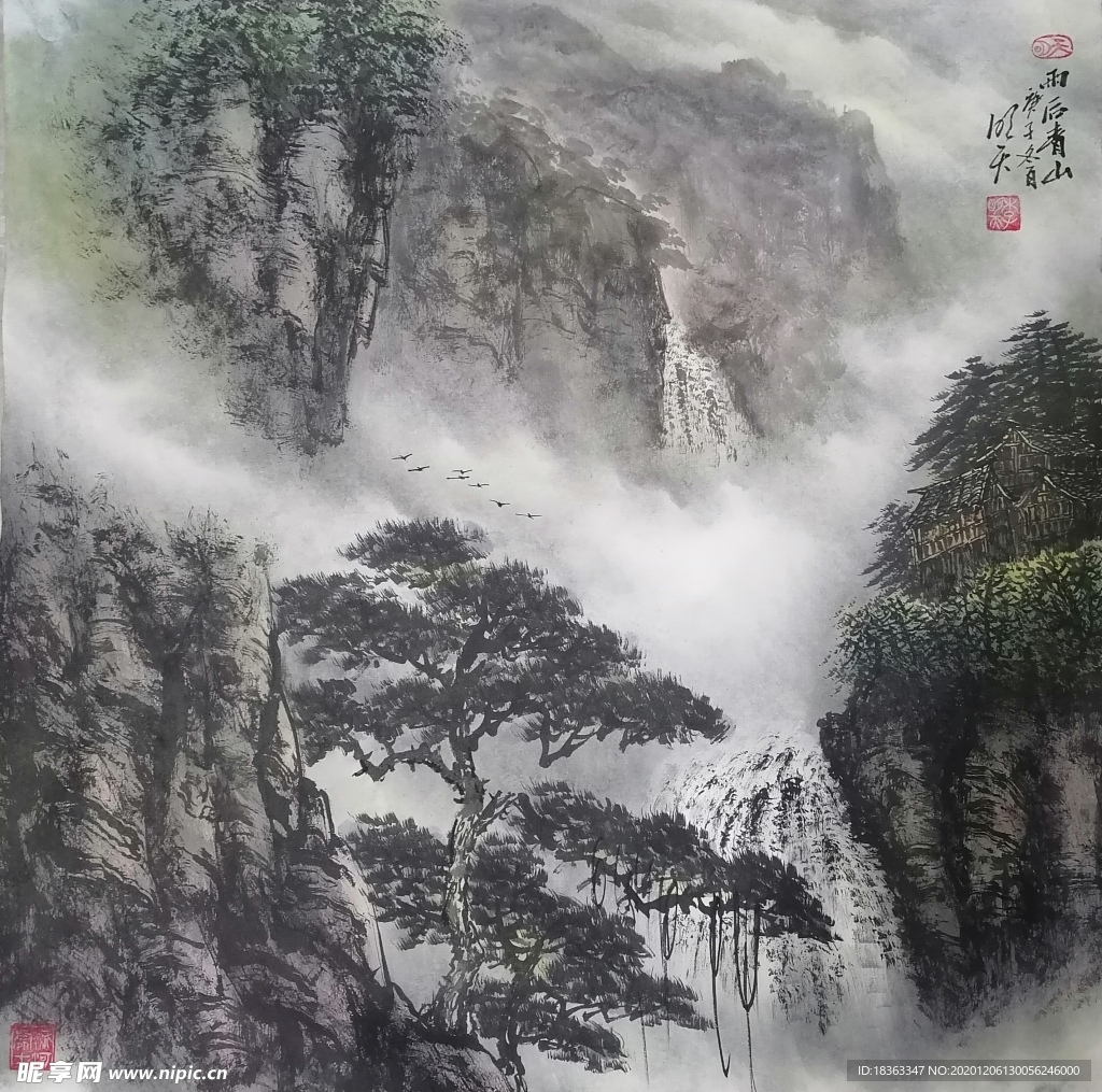 雨后青山