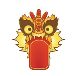 新年卡通标题栏矢量图元素