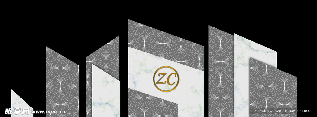 灰白色婚礼背景