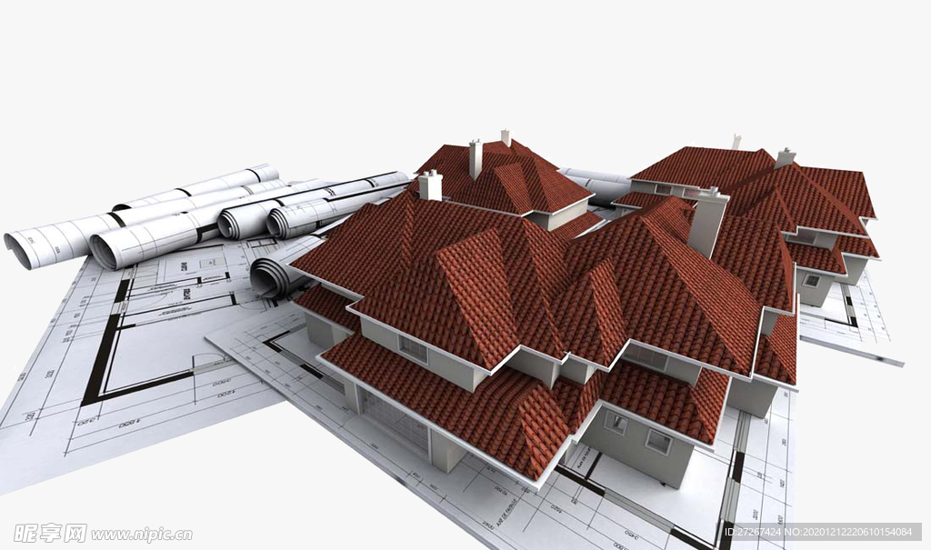 建筑结构图 房屋 别墅 房子