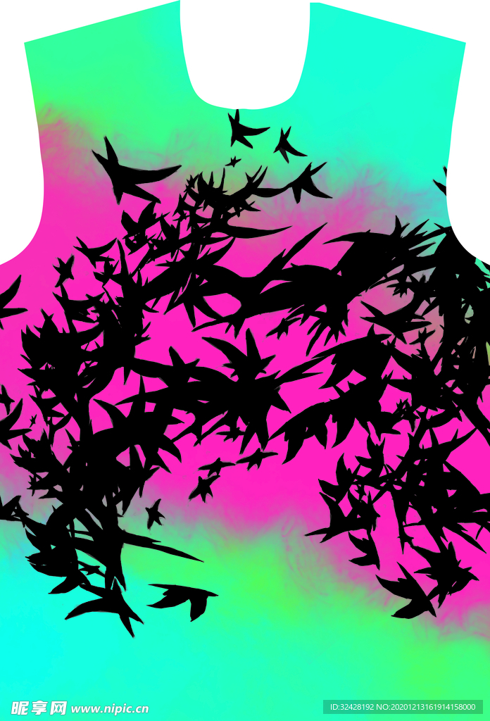 男装印花 扎染背景