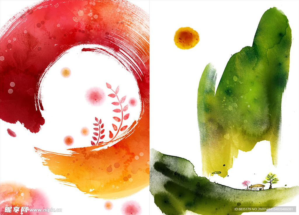 PSD分层抽象 创意花纹素材