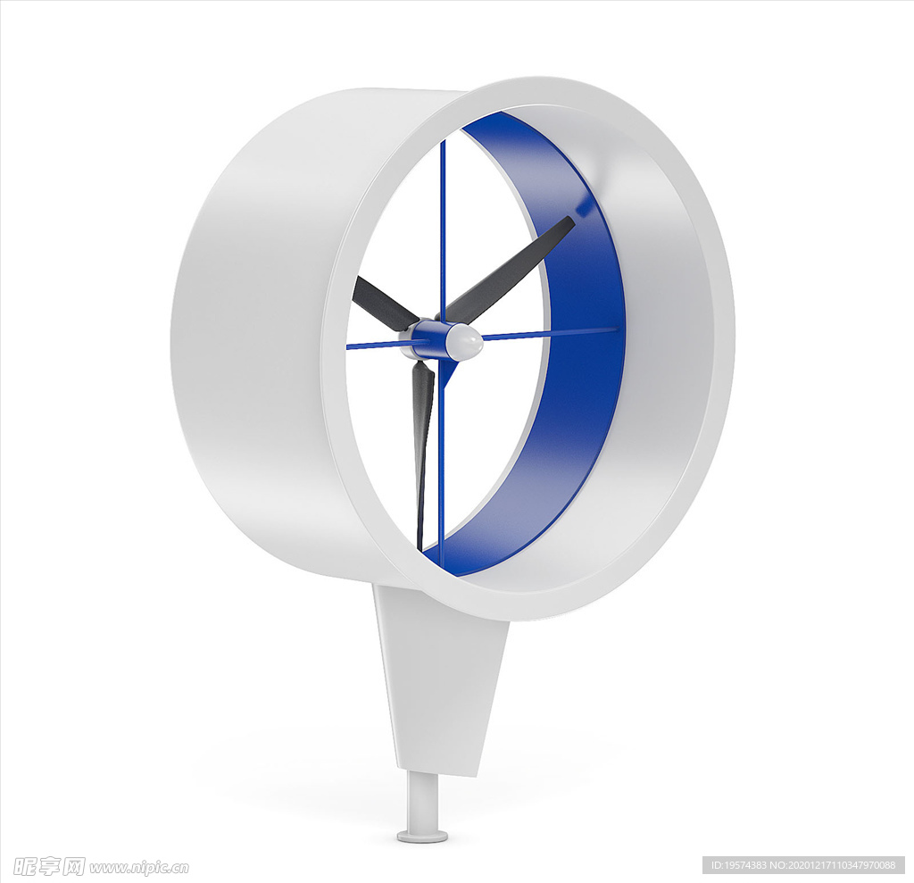 C4D3DMAX模型风力发电能