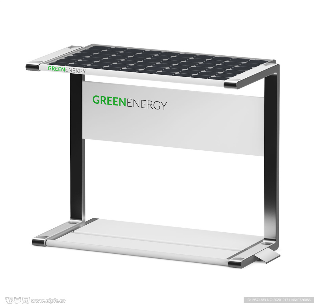 C4D 3DMAX模型太阳能板