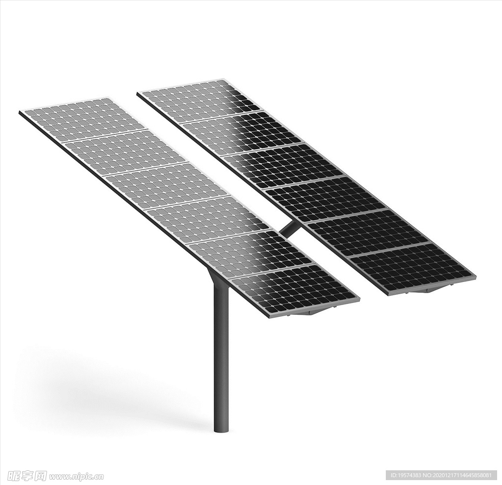 C4D 3DMAX模型太阳能板