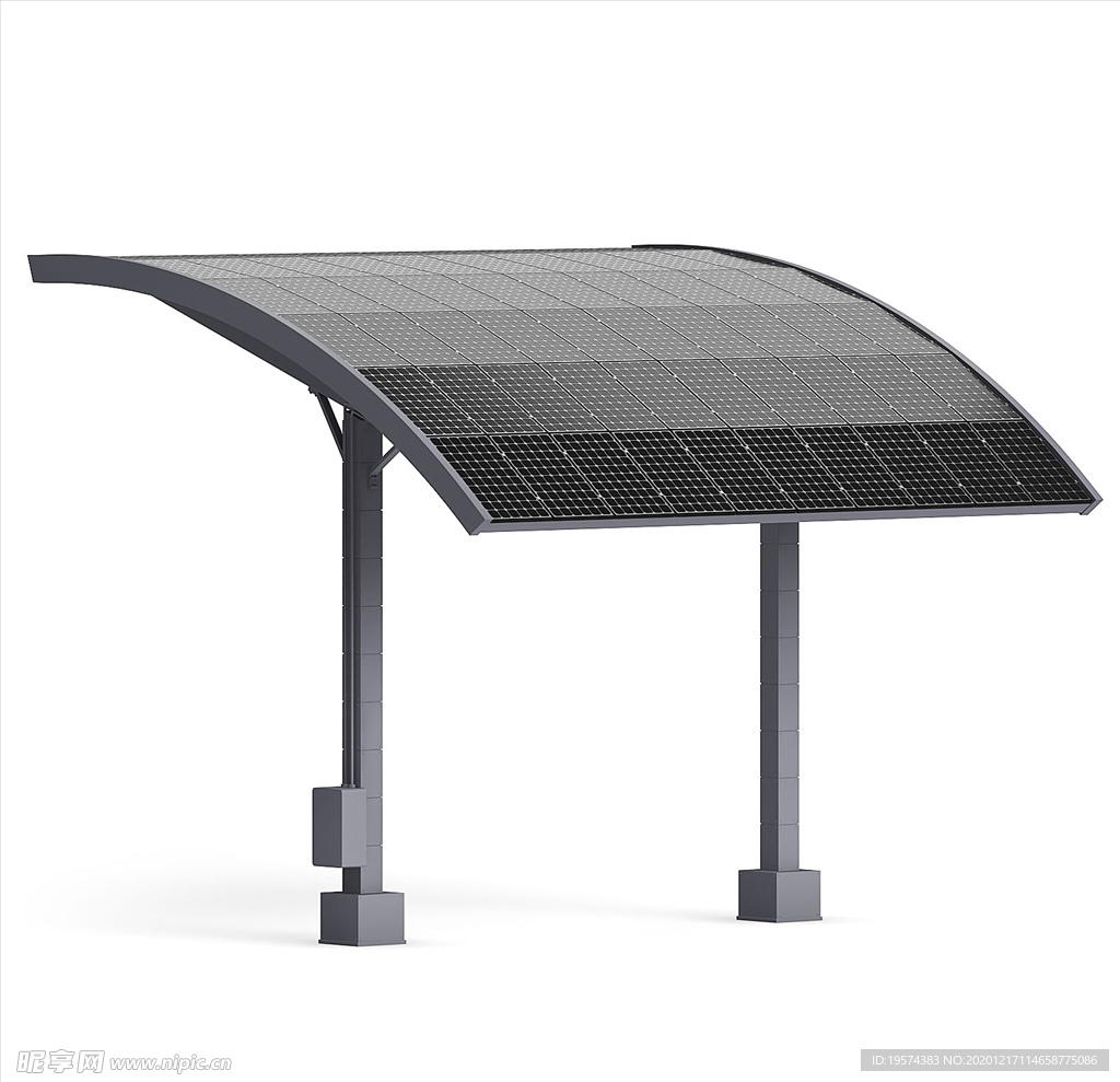 C4D 3DMAX模型太阳能板