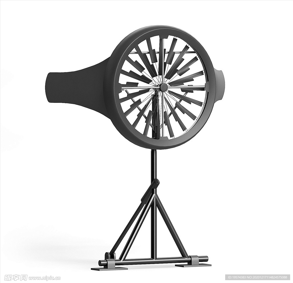 C4D 3DMAX模型风力发电