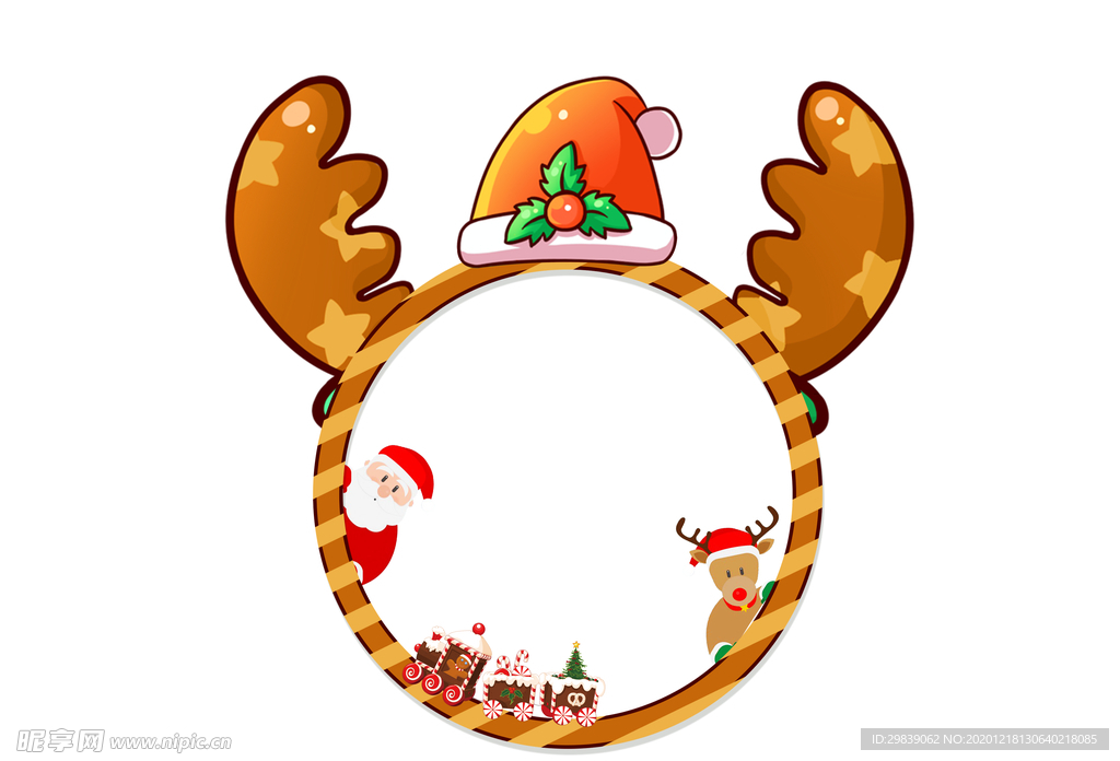 圣诞节元素系列边框