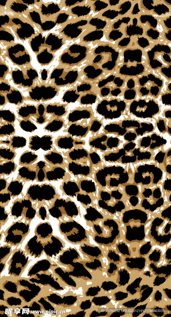 豹纹 数码印花图片