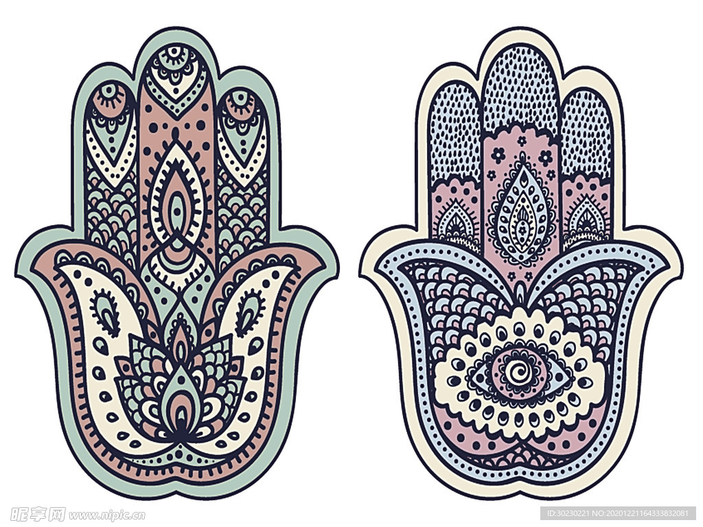 手绘法蒂玛之手