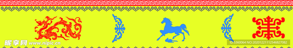 蒙古包围挡图腾