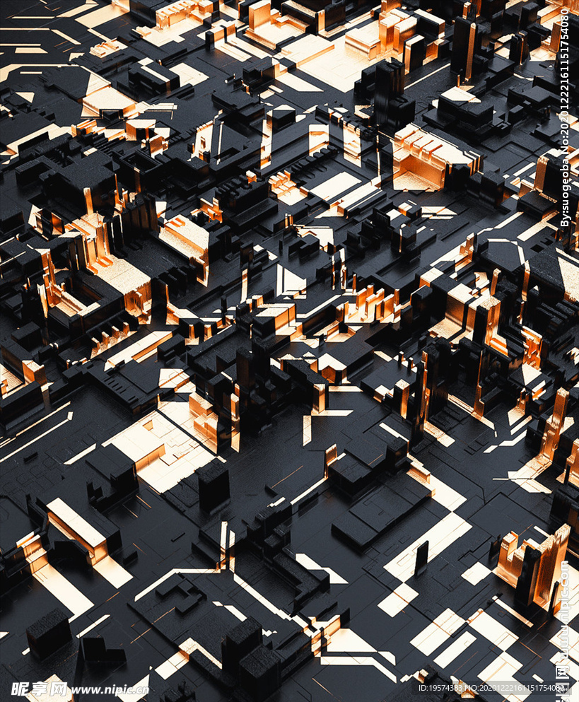 C4D 模型 机械电路板电子