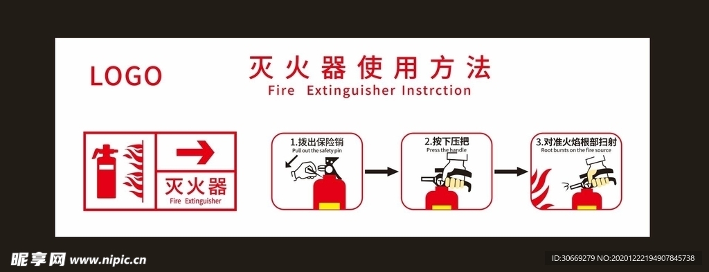 灭火器使用方法