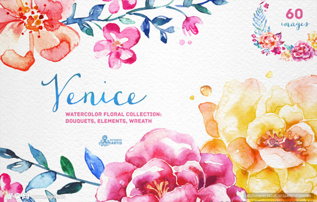 手绘植物素材包