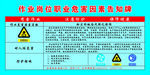 作业岗位职业危害因素告知牌
