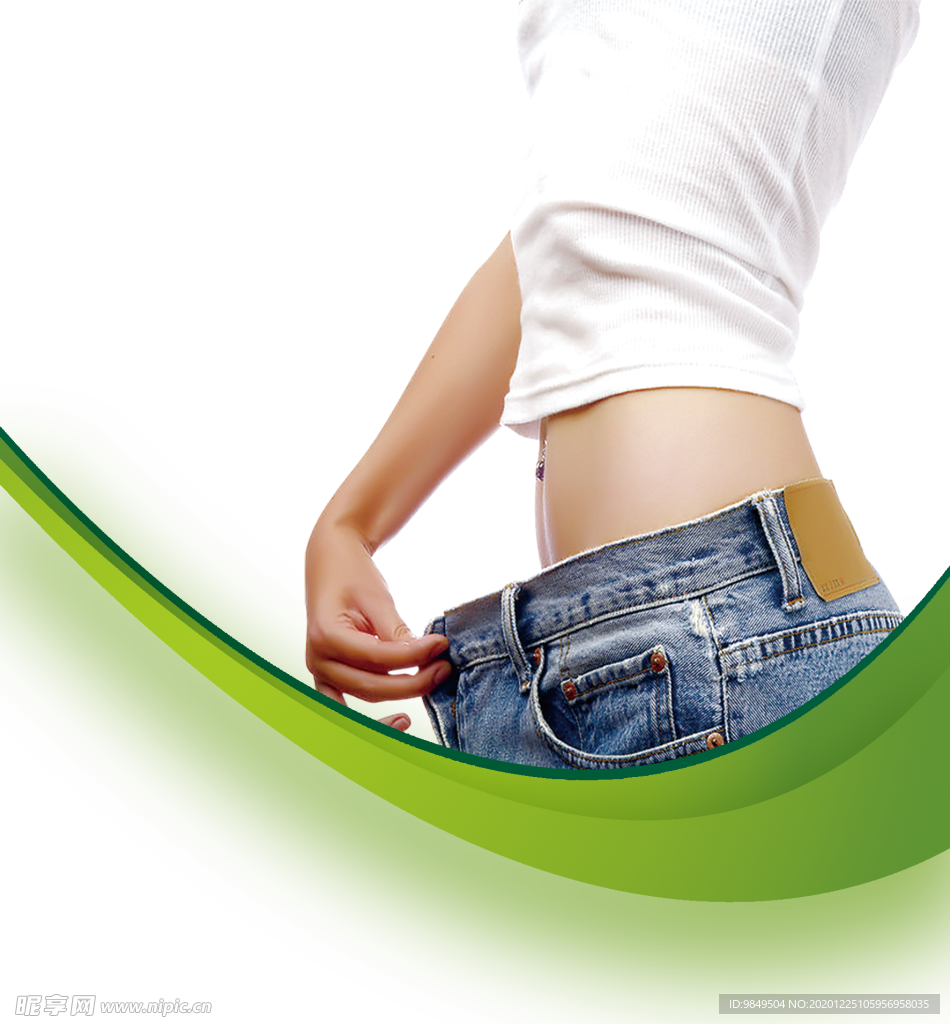减肥瘦身整形美女模特PNG