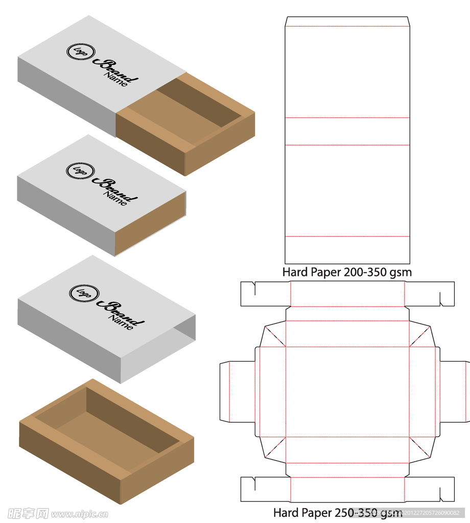 两侧抽屉盒纸盒包装