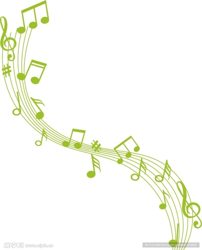 矢量音乐符号 音符 乐谱