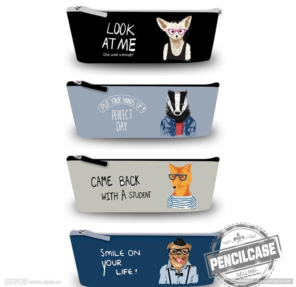 复古卡通笔袋