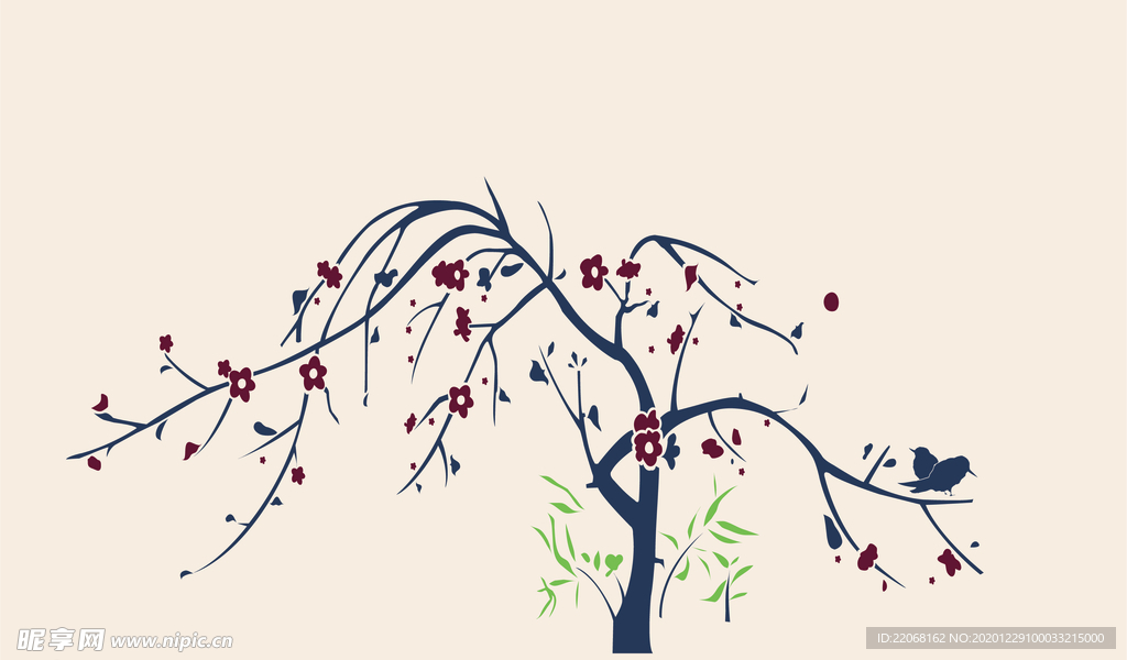 硅藻泥客厅电视背景墙贴