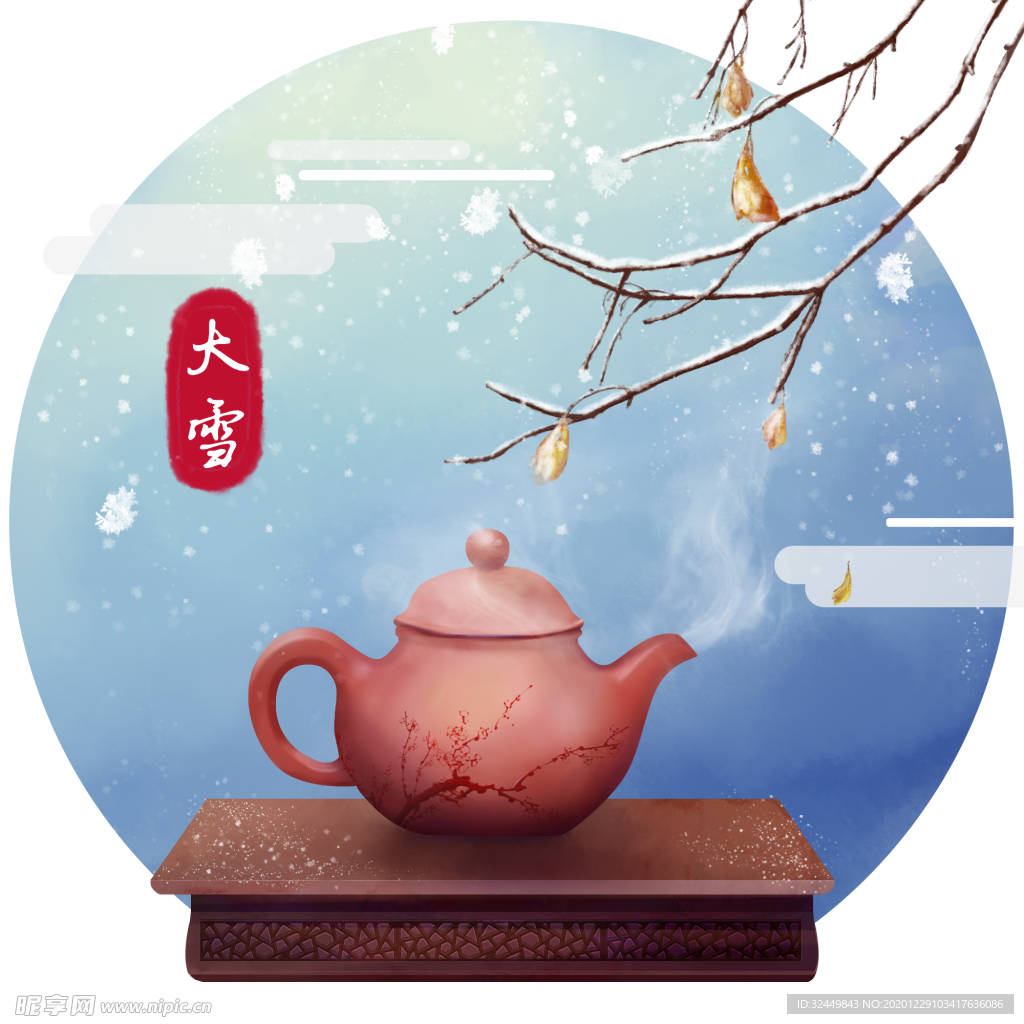 古风素材 插画 插图 卡通