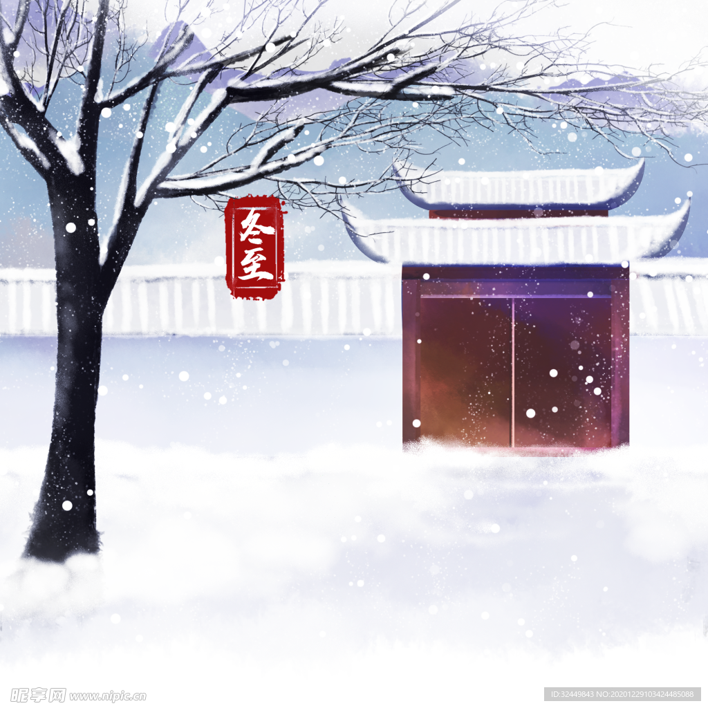 古风素材 插画 插图 卡通