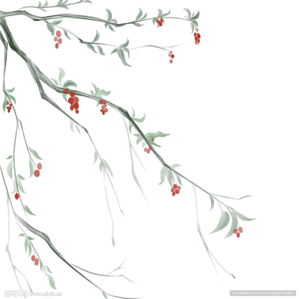 古风素材 插画 插图 卡通 P