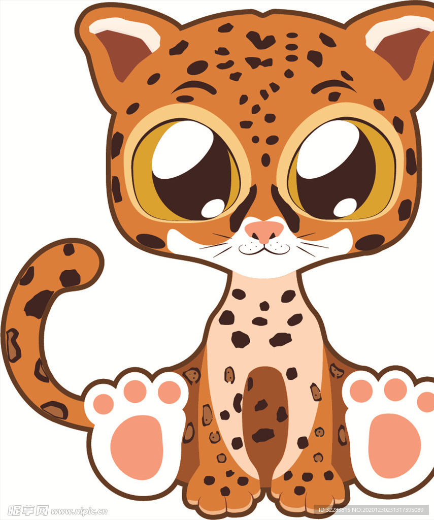 卡通豹子