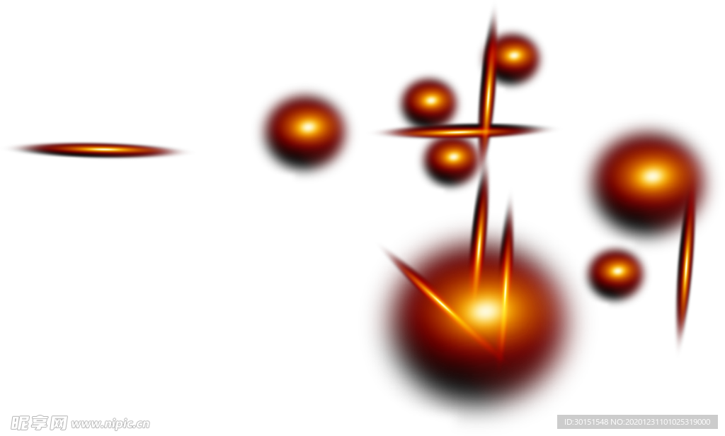 金色光晕星光光线