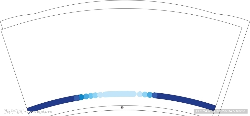 广告纸杯平面图