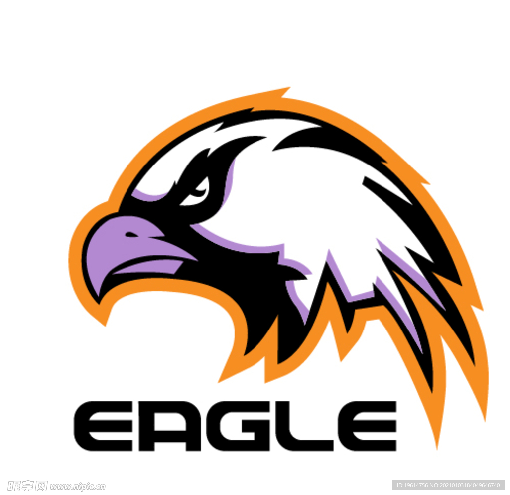 老鹰logo可直接编辑