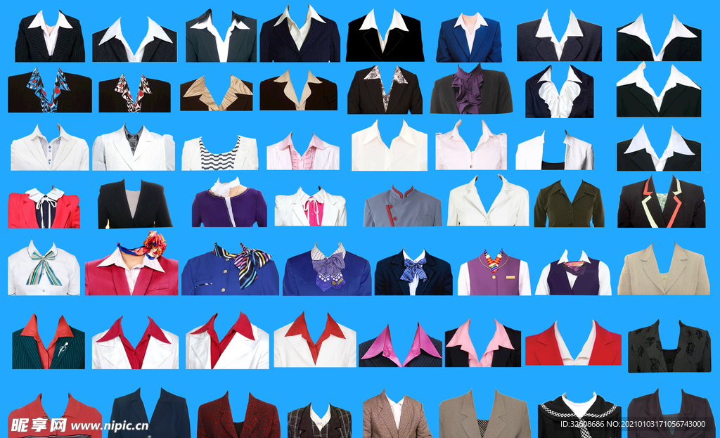 女士证件照正装