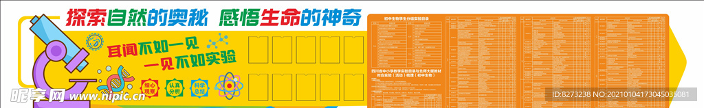 生物实验室文化墙图片