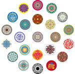 圆形中式花纹集