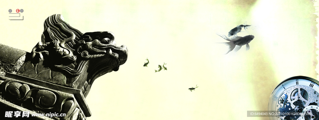 狮头房地产背景板