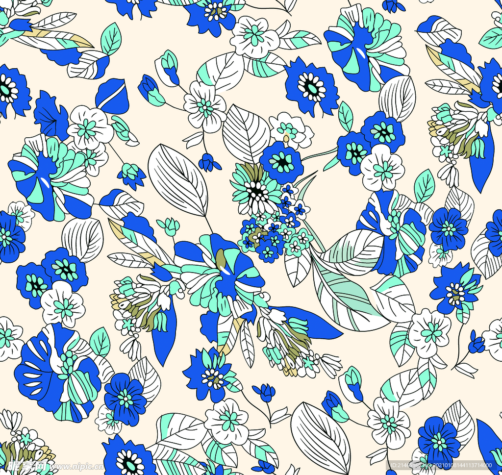 叶子花 手绘花 大牌