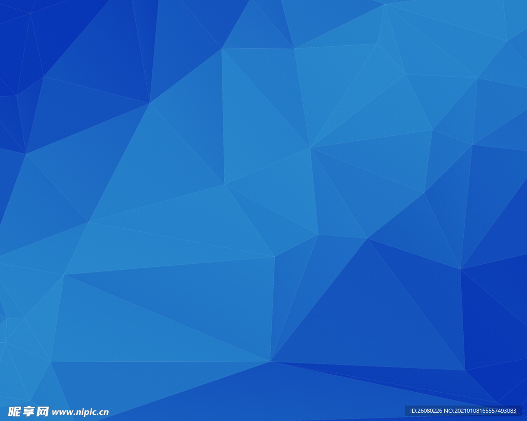 低多边形蓝色渐变背景图通用大气