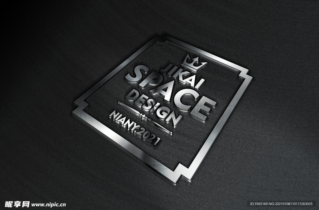 立体不锈钢3D金属LOGO样机