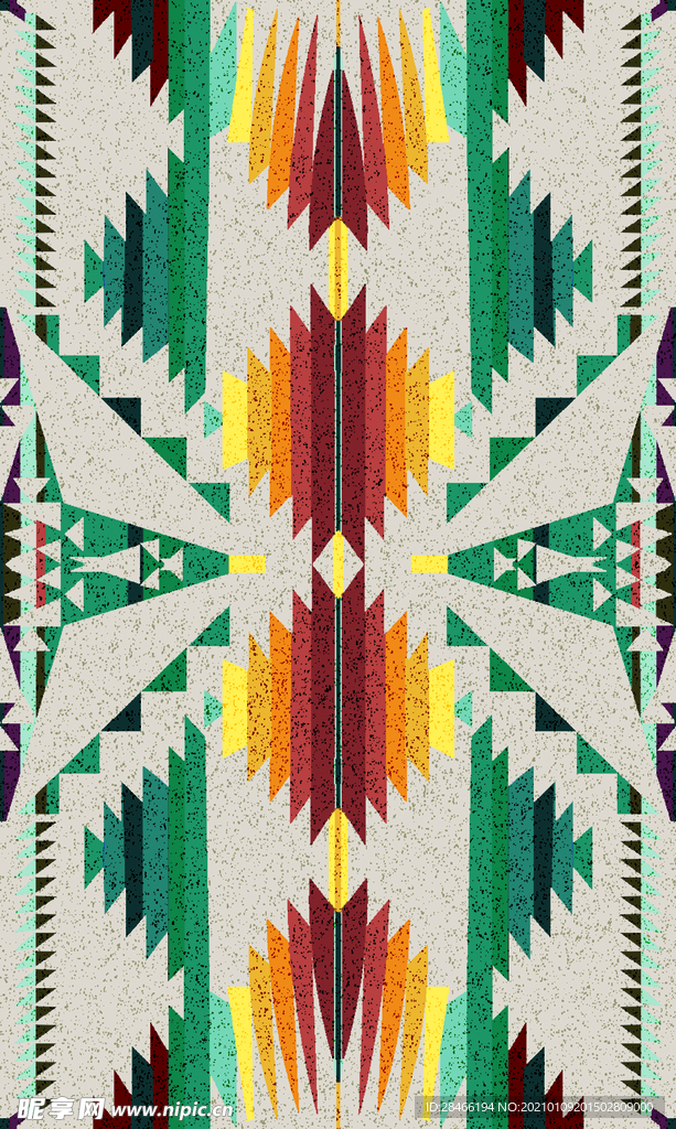 大牌 民族风 图腾 数码印花