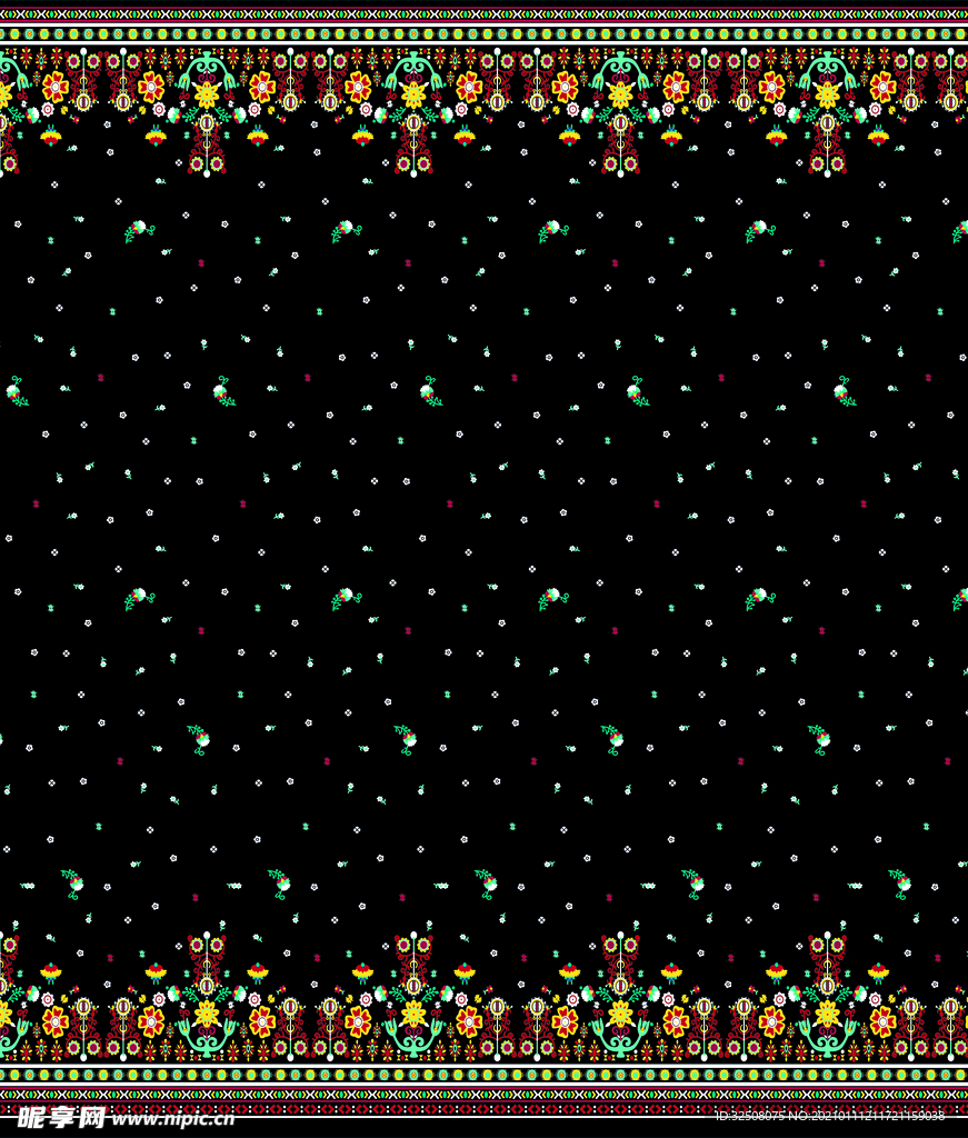 手绘花  女装 数码 印花