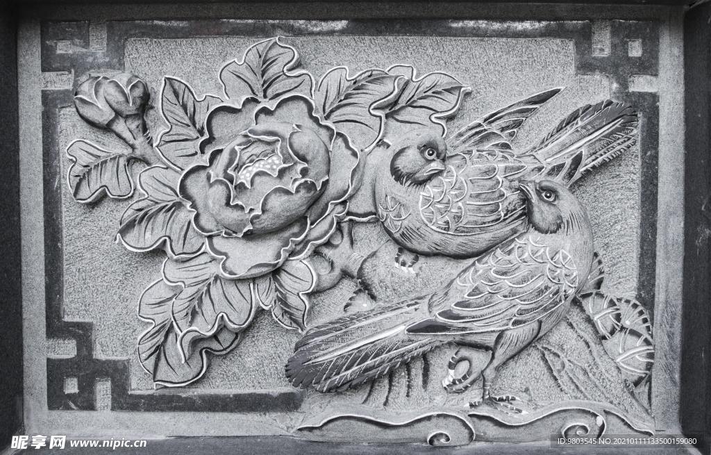花鸟浮雕