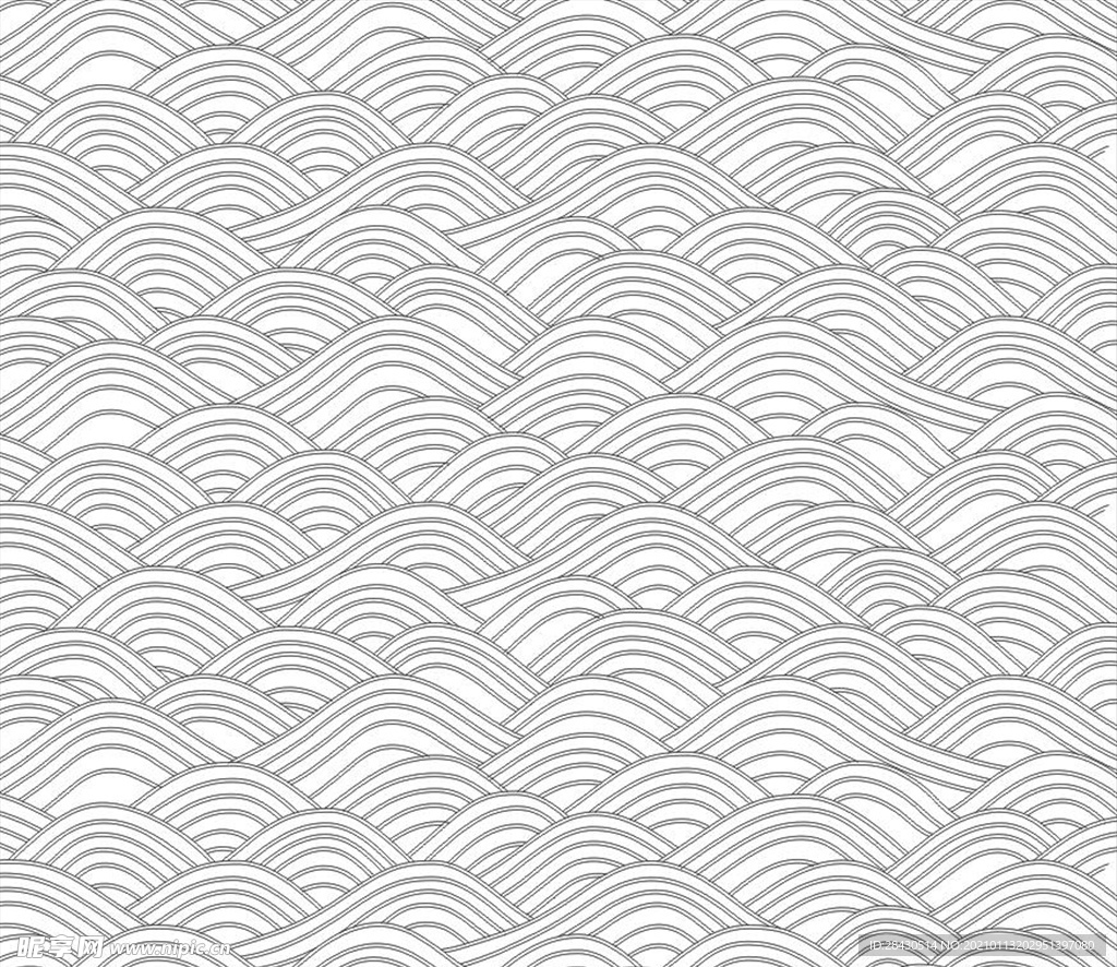 海浪底纹 海浪雕刻线条